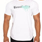 Sprayed Logo Muscle Fit T-shirt White/Blue