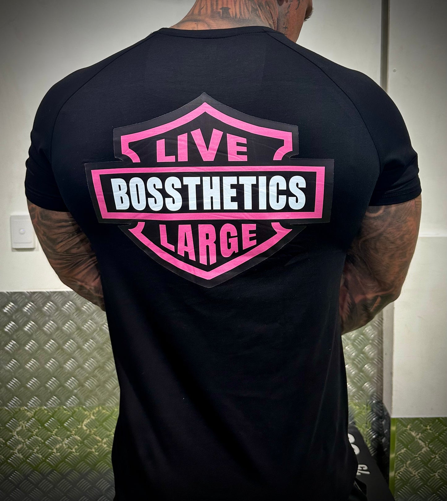 Pink Black Live Large Tee