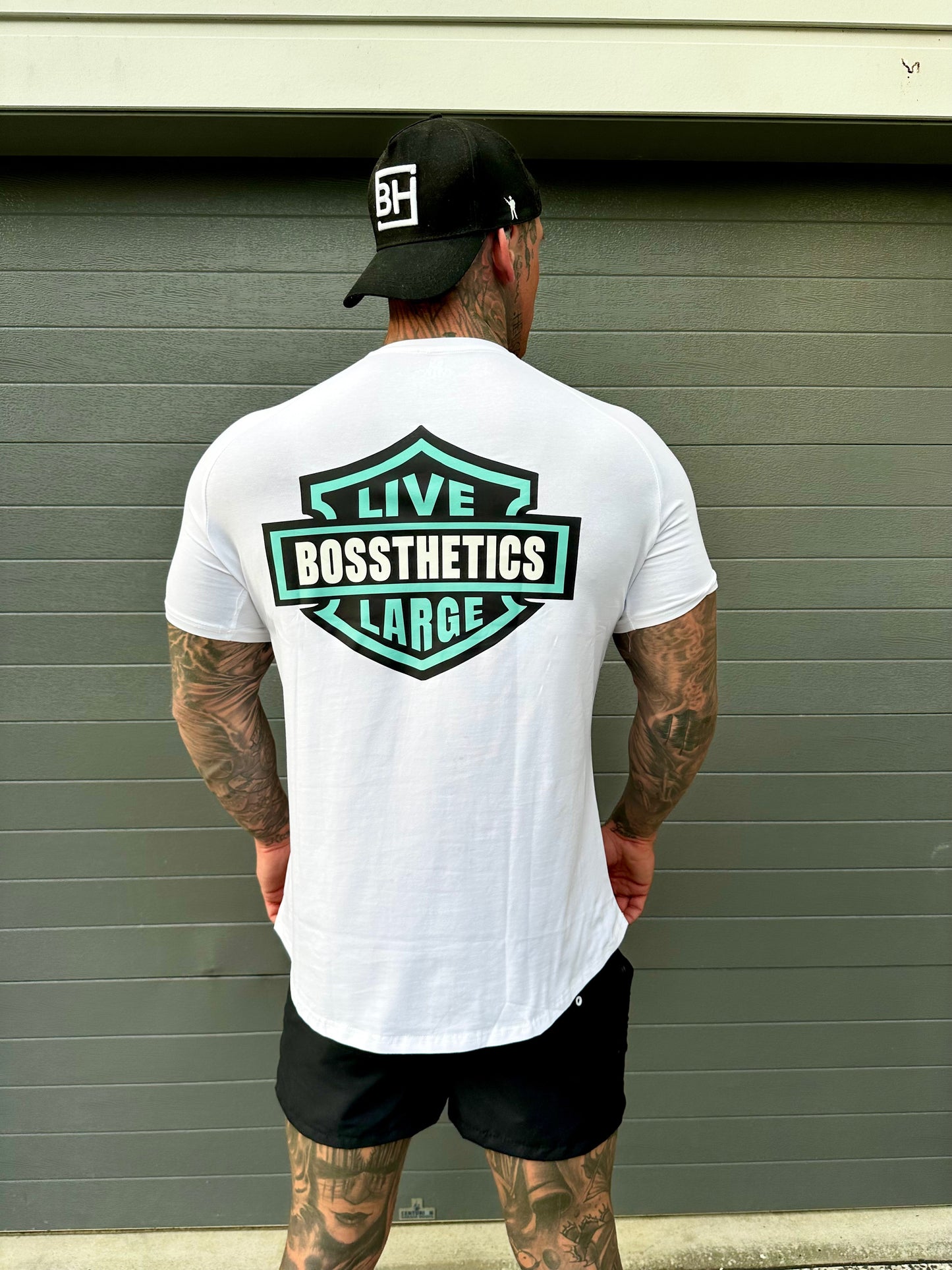 Live Large Tee White